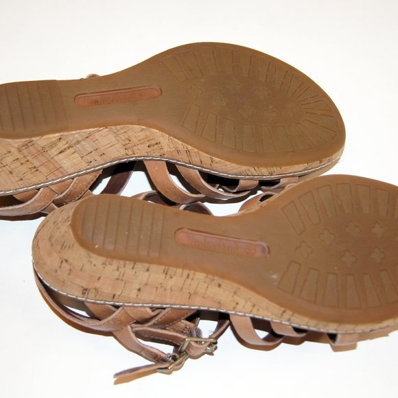 Timberland Earthkeepers, cork wedge thong sandals, size 8 - Picture 5 of 8